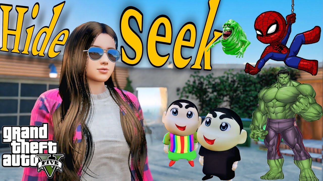 Hide and Seek Challenge | Shinchan vs Friends! 