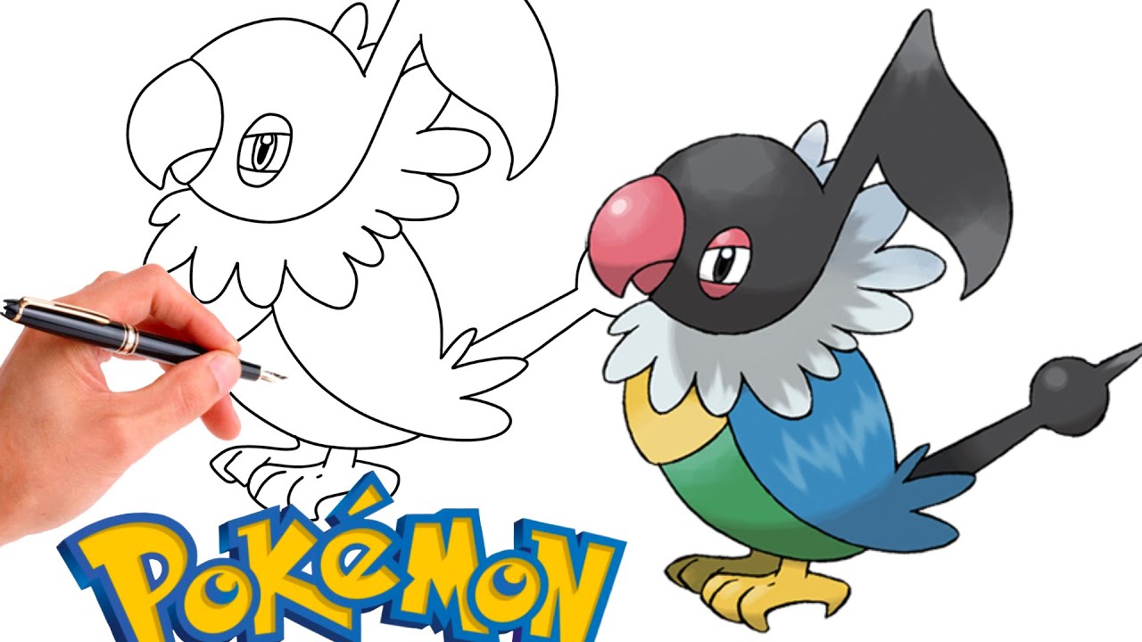 How To Draw CHATOT POKEMON #441 | Generation 4 - YouTube