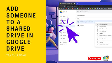 Iemand toevoegen aan een gedeelde schijf in Google Drive