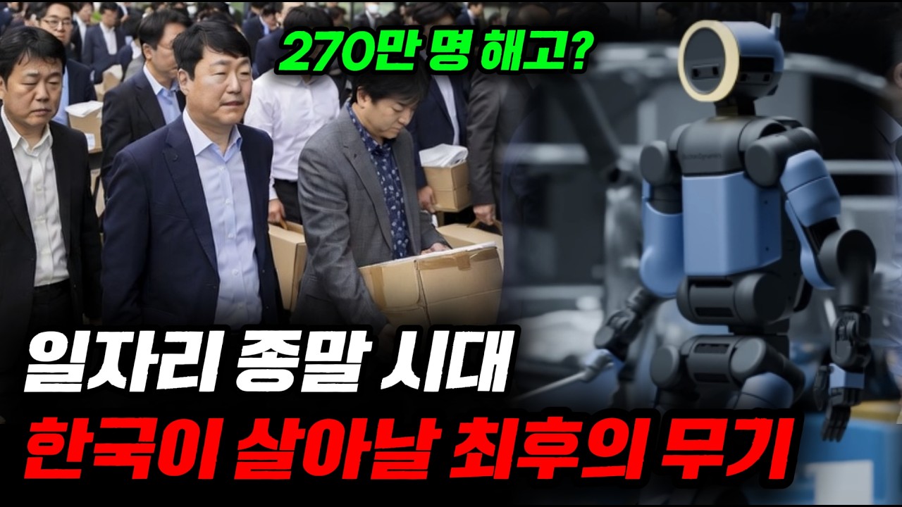 일자리 종말 시대 270만명 해고?, 한국이 준비한 소름 돋는 반전
