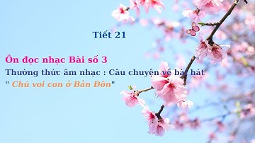 Tiết 21 lớp 2 : Ôn bài đọc nhạc số 3. TTÂN : Câu chuyện về bài hát "Chú voi con ở Bản Đôn