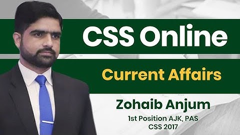 Ace Current affairs with sir zohaib