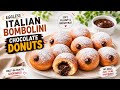 Eggless Italian Bombolini 🍩 Soft Chocolate Donuts | Bakery Style Bombolini Recipe | Chocolate Donuts