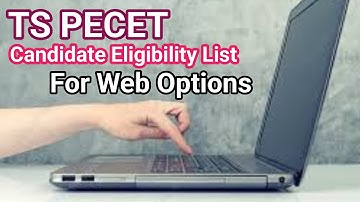 ts pecet | candidate eligibility list for web option | update details | @srinupetcreations