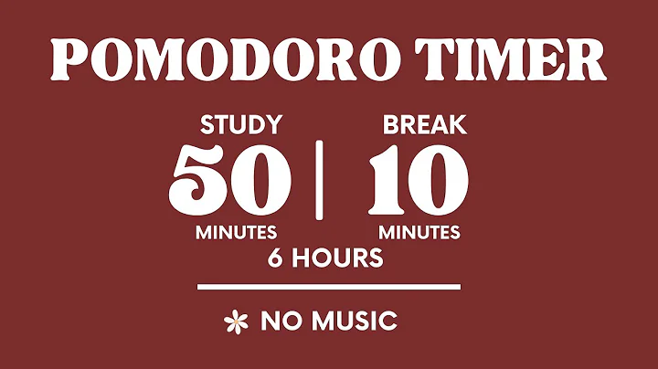 📚STUDY WITH ME FOR 6 HOURS  | 50 MINS STUDY / 10 MINS BREAK | NO MUSIC | WITH ALARMS