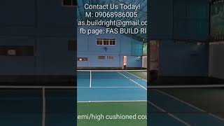 WE BUILD HIGH/SEMI CUSHIONED COURT SURFACE