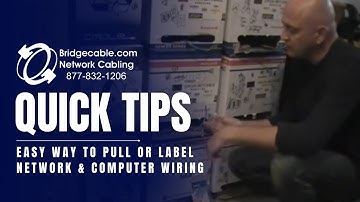 Easy Way How to Pull or Label Network & Computer Wiring | BridgeCable.com