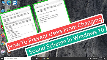 How To Prevent Users From Changing Sound Scheme In Windows 10