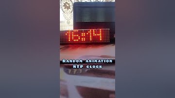WIFI CLOCK - Max7219 + wemos D1 mini NTP clock