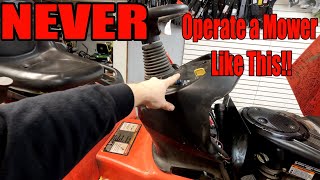 Customer Brings A Dangerous Mower In - We Diagnose & Fix It Right!