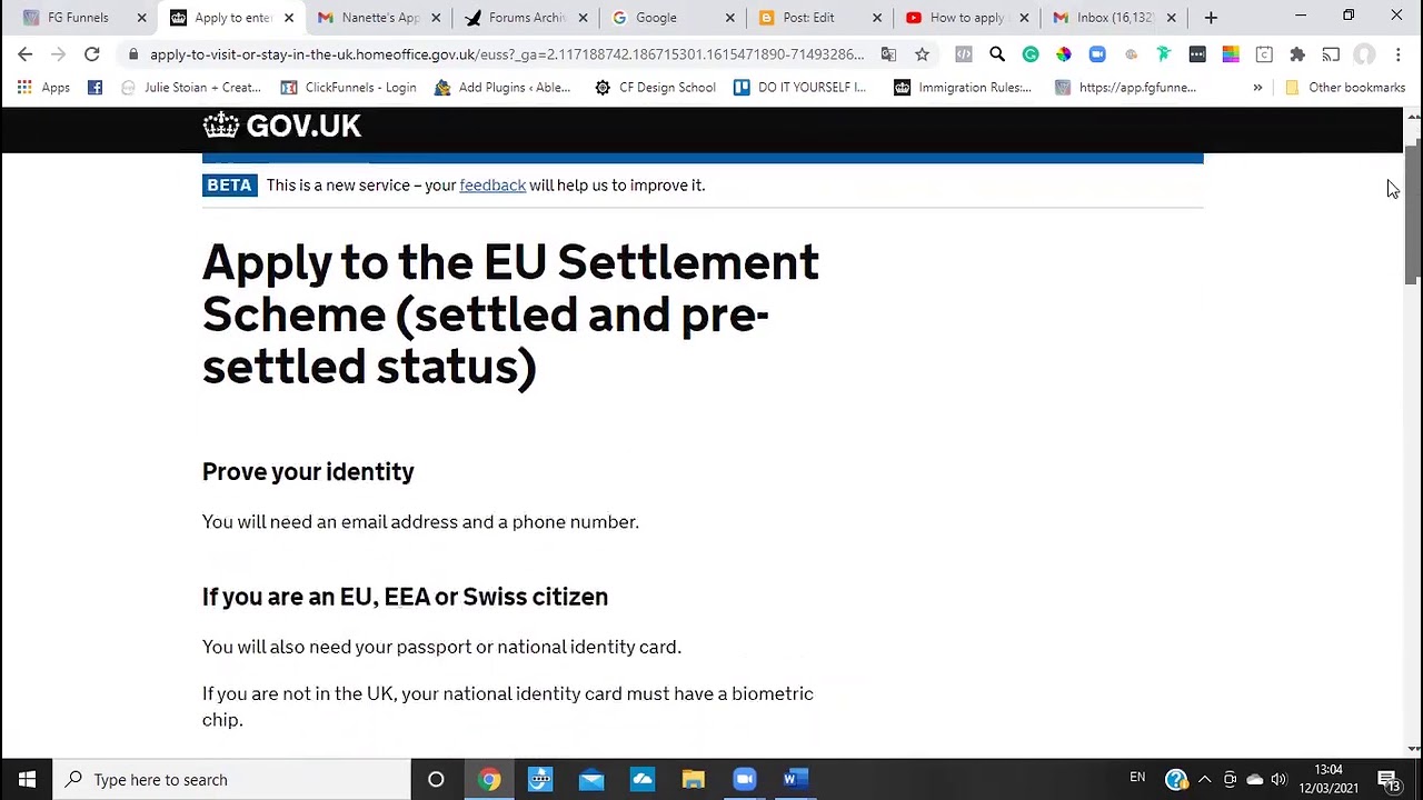 travel to uk pre settled status