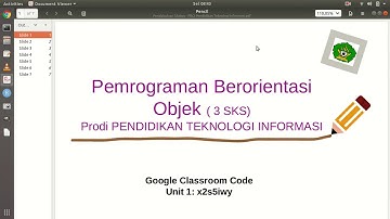 Pendahuluan dan Silabus Pemrograman Berorientasi Objek - Pertemuan 1
