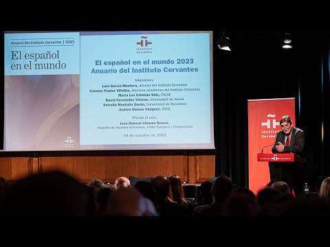 Presentación de «El español en el mundo 2023. Anuario del Instituto Cervantes»