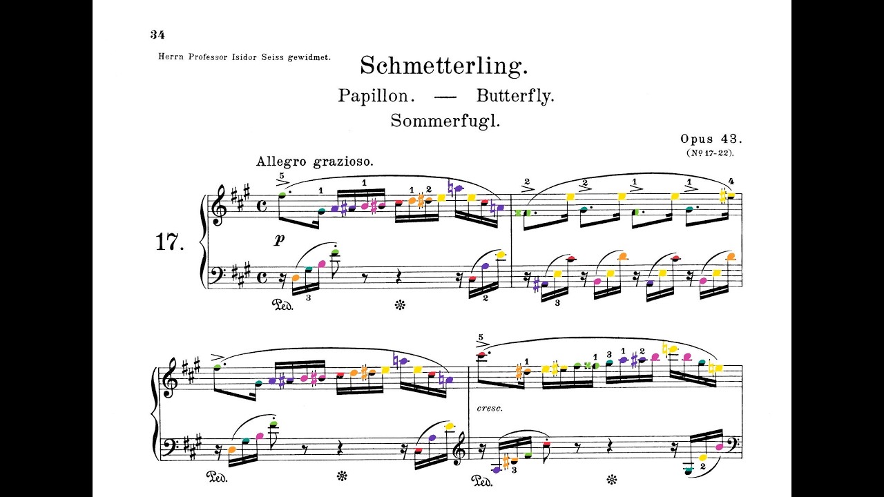 Grieg - Lyric Pieces, Op, 43 in color (Austbø)