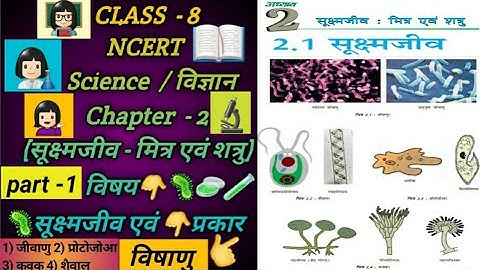 [part-1]Class 8 NCERT Science In Hindi Ch-2:MicroOrganism Friends And Foe|सूक्ष्मजीव मित्र एवं शत्रु