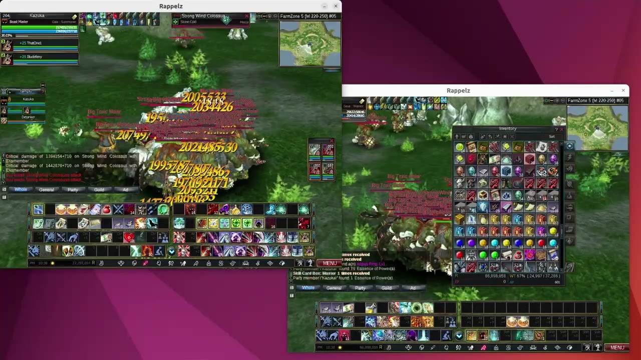 Rappelz Gambit How to farm 27 Billion Rupees in 1 hour in Farmzone 5