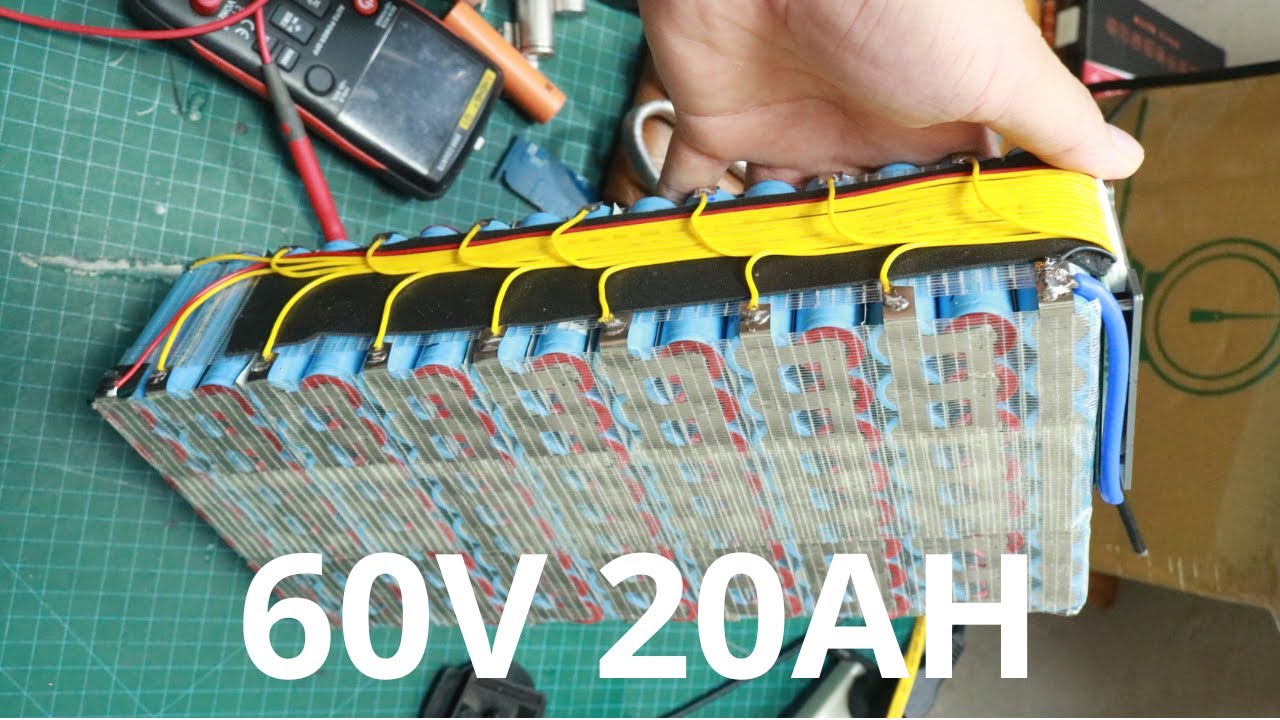 Đóng pin 60V 20Ah thay thế 5 bình acquy xe đạp điện dùng pin 18650 | Dientuudanchi