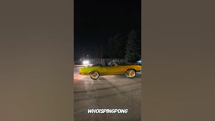 Oldsmobile cutlass 442 on gold Dayton wire wheels