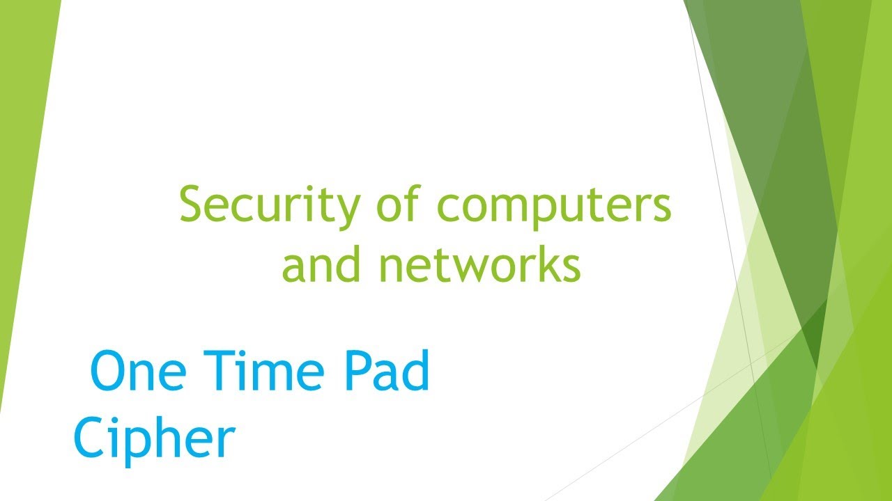 Encryption and Decryption using  One Time Pad Cipher.