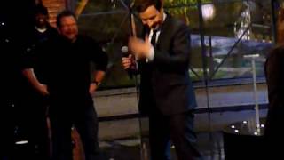 Jimmy Fallon does a brief impromptu rendition of Neil Young singing "Pants on the Ground"