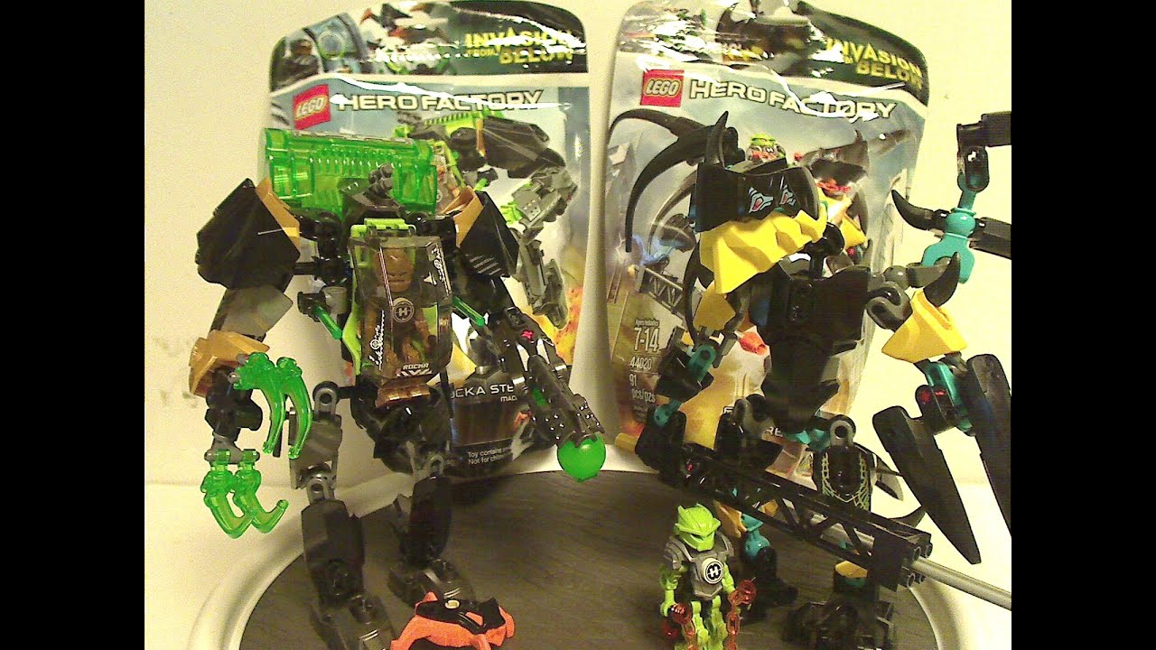Lego Hero Factory Review: Invasion from Below: Rocka Stealth Machine & Flyer Beast vs. Breez 2014