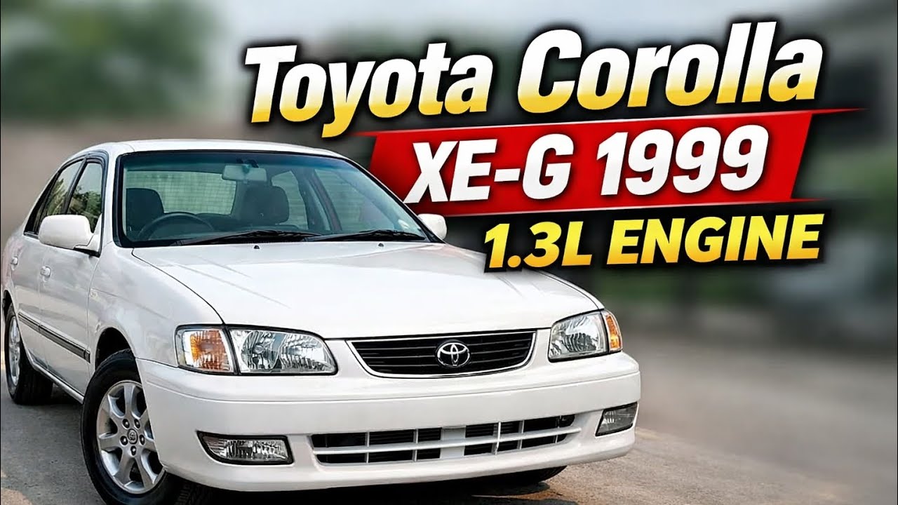 Toyota Corolla XE-G 1.3L 1999 | Full Body, Engine & Interior Review