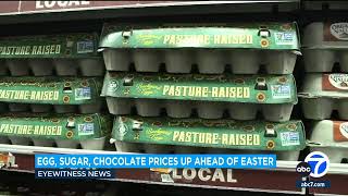 Bird flu, weather and inflation conspire to keep egg prices near historic highs for Easter