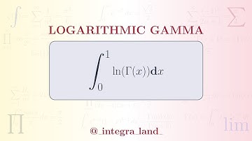 Integral of Logarithmic Gamma Function