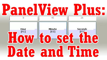 Set the Date and Time on the PanelView Plus