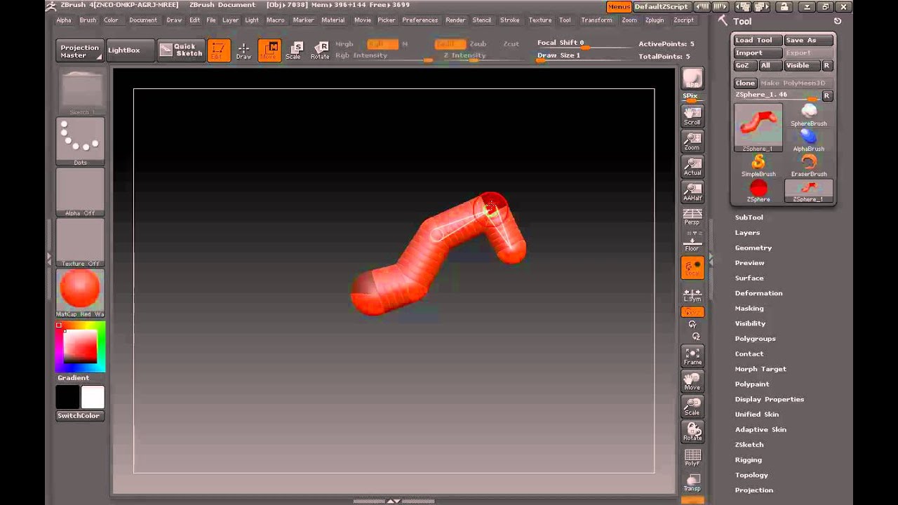ZBrush Fundamentals Part 9 Move Mode YouTube