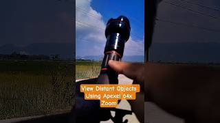 View Distant Objects Using Apexel 64x Zoom#telephoto #telescope #apexel64xzoom #nature #fyp