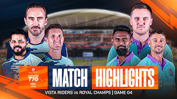 2025 Abu Dhabi T10 I Match 04 Highlights: Royal Champs vs Vista Riders | Season 9