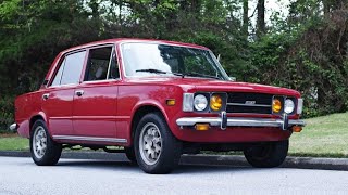 1974 FIAT 124 Special T (1968-1974) \/\\\\ Review, Start Up, Driving.