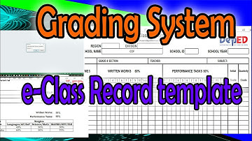 E-Class Record Template  Shared for Free