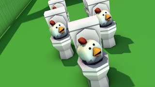 😳 Skibidi Toilet / Chicken Gun 3D Animation - МЕМ Чикен Ган #chickengun #чикенган