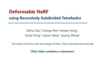 DeformRF: Deformable NeRF using Recursively Subdivided Tetrahedra | ACM Multimedia 2024