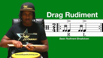 BASIC FOR DRUMMERS | Drag Rudiment Breakdown