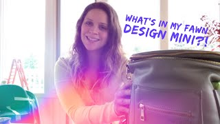 What’s in my Fawn Design Mini Diaper bag!?