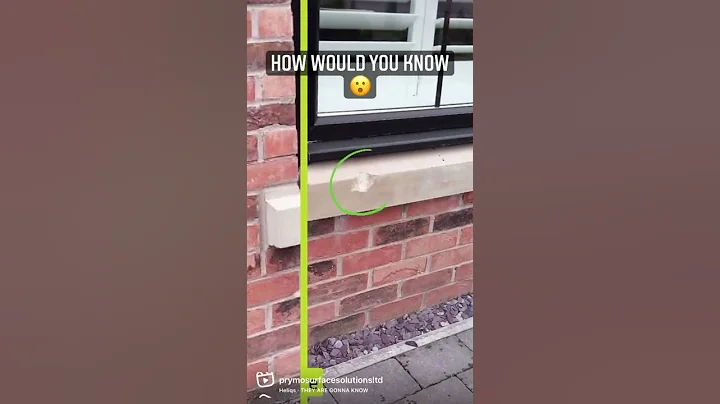 You just wouldn’t know this stone sill was damaged before 🪄 #shorts #sill #stonework #repair