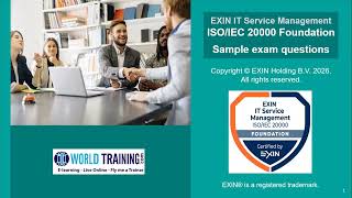 Sample Questions video | EXIN IT Service Management Foundation ISO/IEC 20000 | 1WorldTraining.com