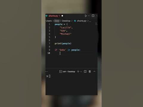 Python Lists - Checking if Item Exists in a List #shorts - YouTube