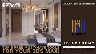 Top 5 Free Must-Have Tools For Your 3Ds Max Malayalam
