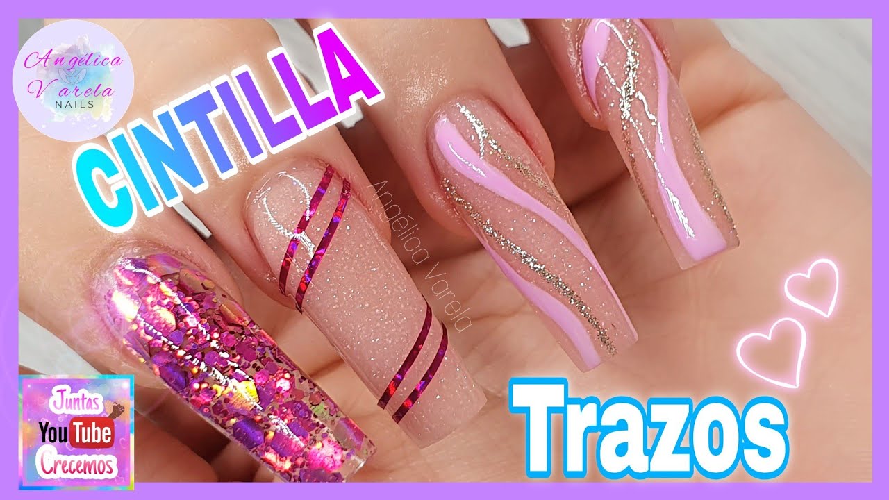 Uñas de Acrílico Esculturales💓CINTILLAS y TRAZOS 😍FACILES Y RÁPIDAS💅 -  thptnganamst.edu.vn