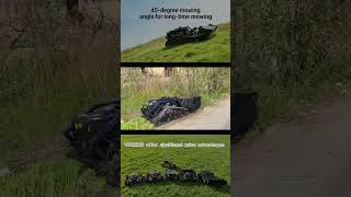 Affordable best price remotely controlled track-mounted lawn cutting machine made in China #rcmower
