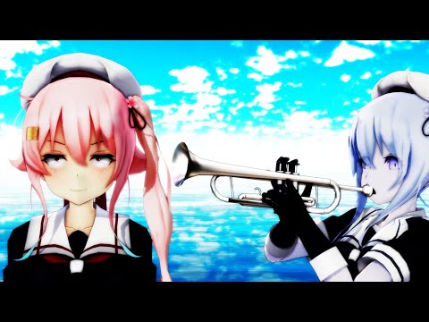 【MMD艦これ】悪春雨で煽りグルメレース