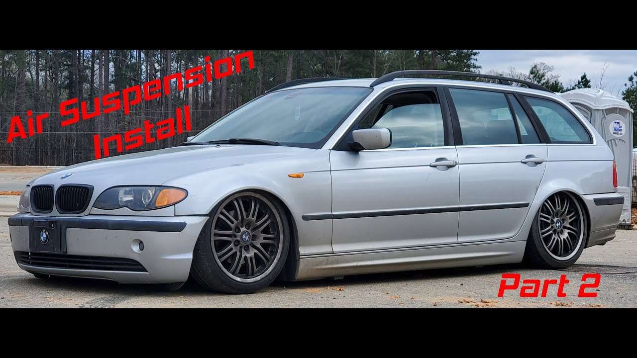 E46 Air Suspension Install (Part 2) YouTube