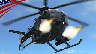 【AH-6/MH-6リトルバード】米軍ナイトストーカーズ運用の特殊部隊支援ヘリコプター