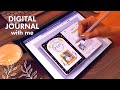 iPad digital journal with me / cozy and aesthetic ✨🕯✨ GoodNotes / Free Digital Stickers