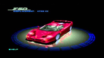Need For Speed High Stakes (PS1) - Car Showcase: Ferrari F50