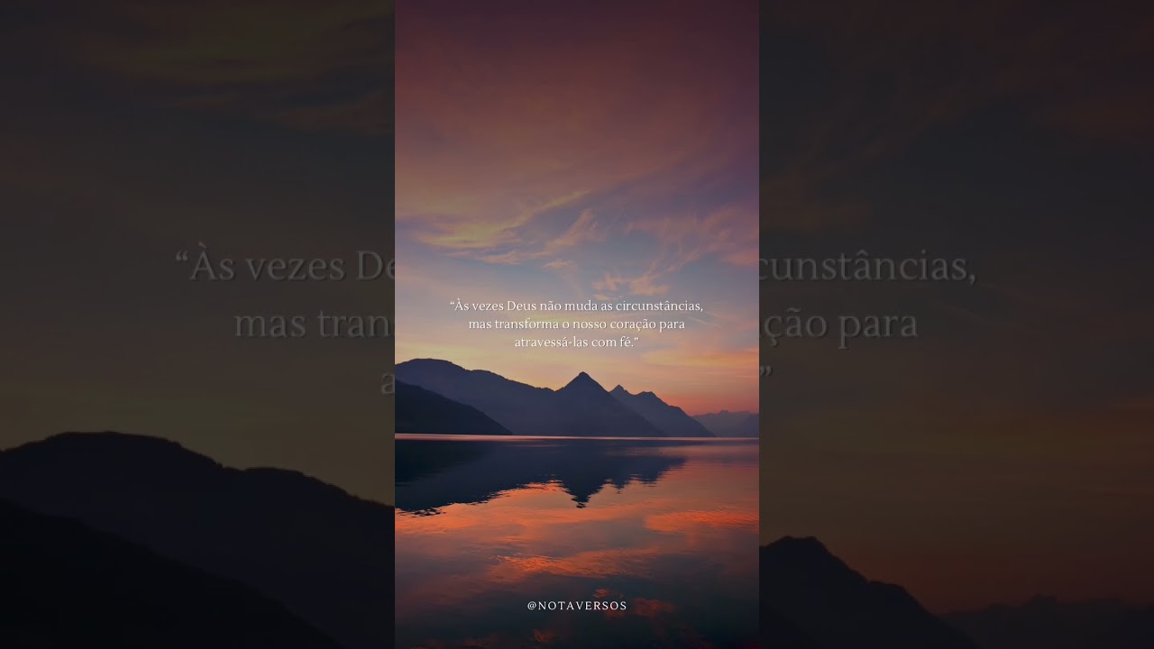 MUDANÇA INTERIOR: Deus te transforma para vencer. 